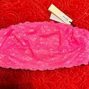 Cosabella from Free People Hot Pink Lace Bandeau